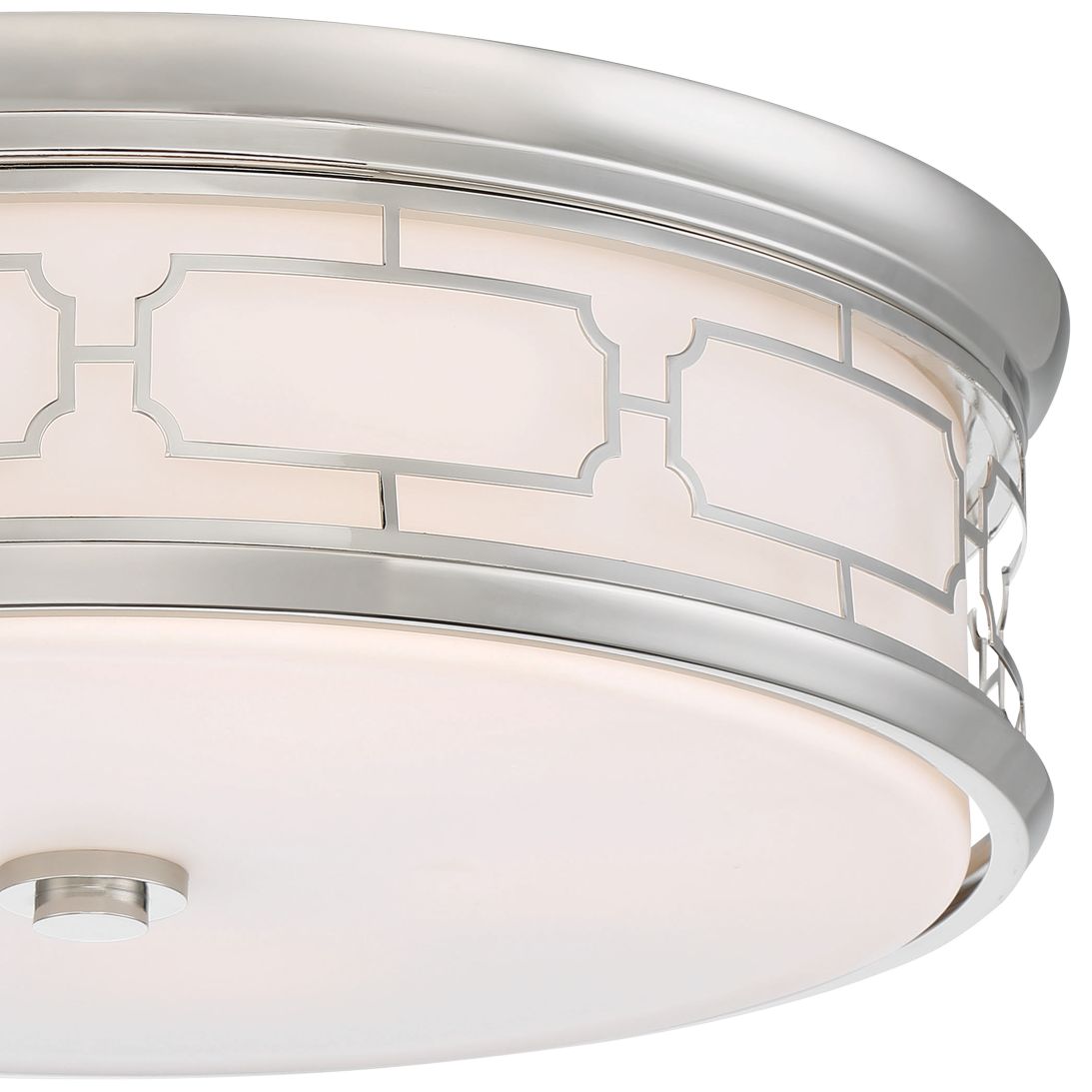 Image 3 Minka-Lavery LED Polished Nickel Flush Mount with Glass Shade more views