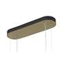 5_Minka Lavery Levitation 40" Coal and Brass LED Oval Island Chandelier more views