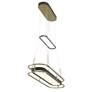7_Minka Lavery Levitation 40" Coal and Brass LED Oval Island Chandelier more views