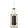 Minka-Lavery Levitation LED 1-Light Sand Black and Soft Brass Mini-Pendant