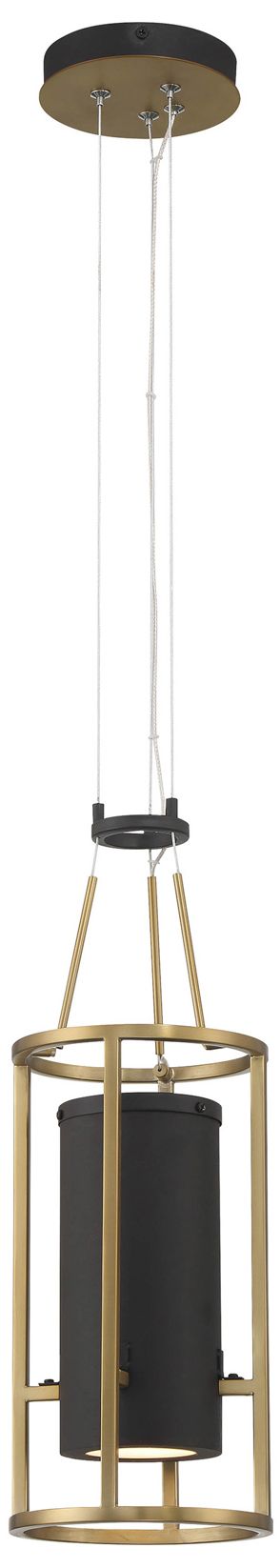 Thumbnail2 of Minka-Lavery Levitation LED Sand Black and Soft Brass Mini-Pendant