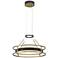 Minka-Lavery Levitation LED Soft Brass and Black Pendant