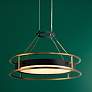 1_Minka-Lavery Levitation LED Soft Brass and Black Pendant