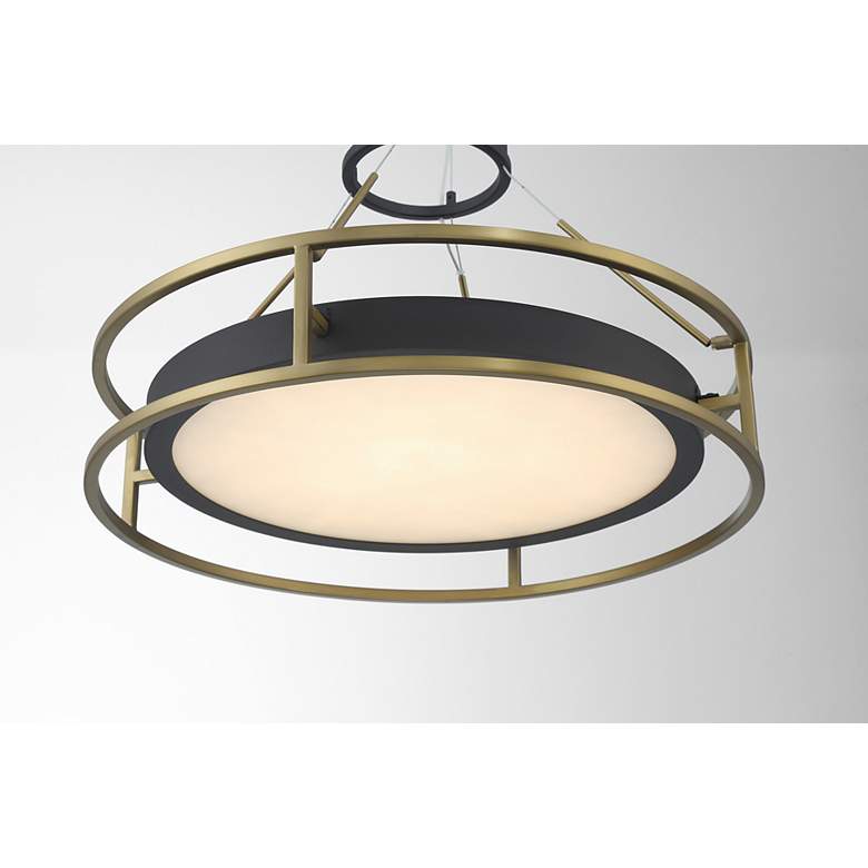 Image 6 Minka-Lavery Levitation LED Soft Brass and Black Pendant more views