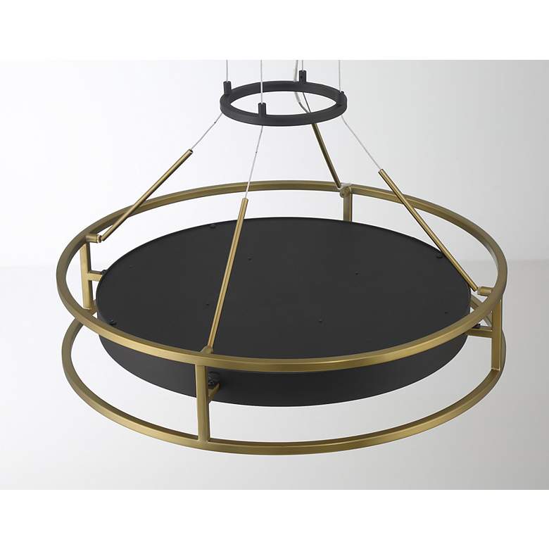 Image 7 Minka-Lavery Levitation LED Soft Brass and Black Pendant more views