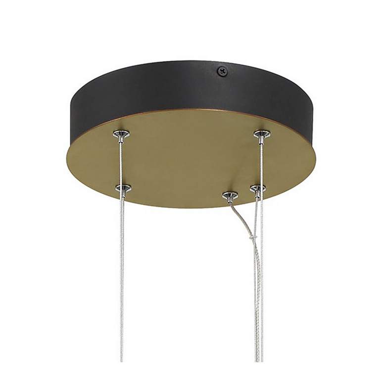 Image 4 Minka-Lavery Levitation LED Soft Brass and Black Pendant more views