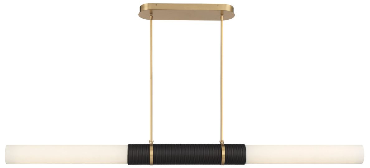 Image 4 Minka Lavery Linthor LED 64-in Legacy Brass and Bronze Linear Chandelier more views