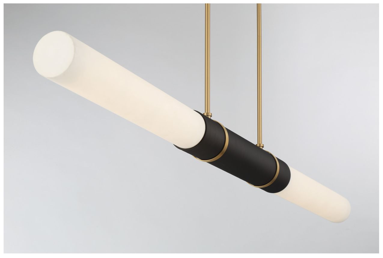 Image 6 Minka Lavery Linthor LED 64-in Legacy Brass and Bronze Linear Chandelier more views
