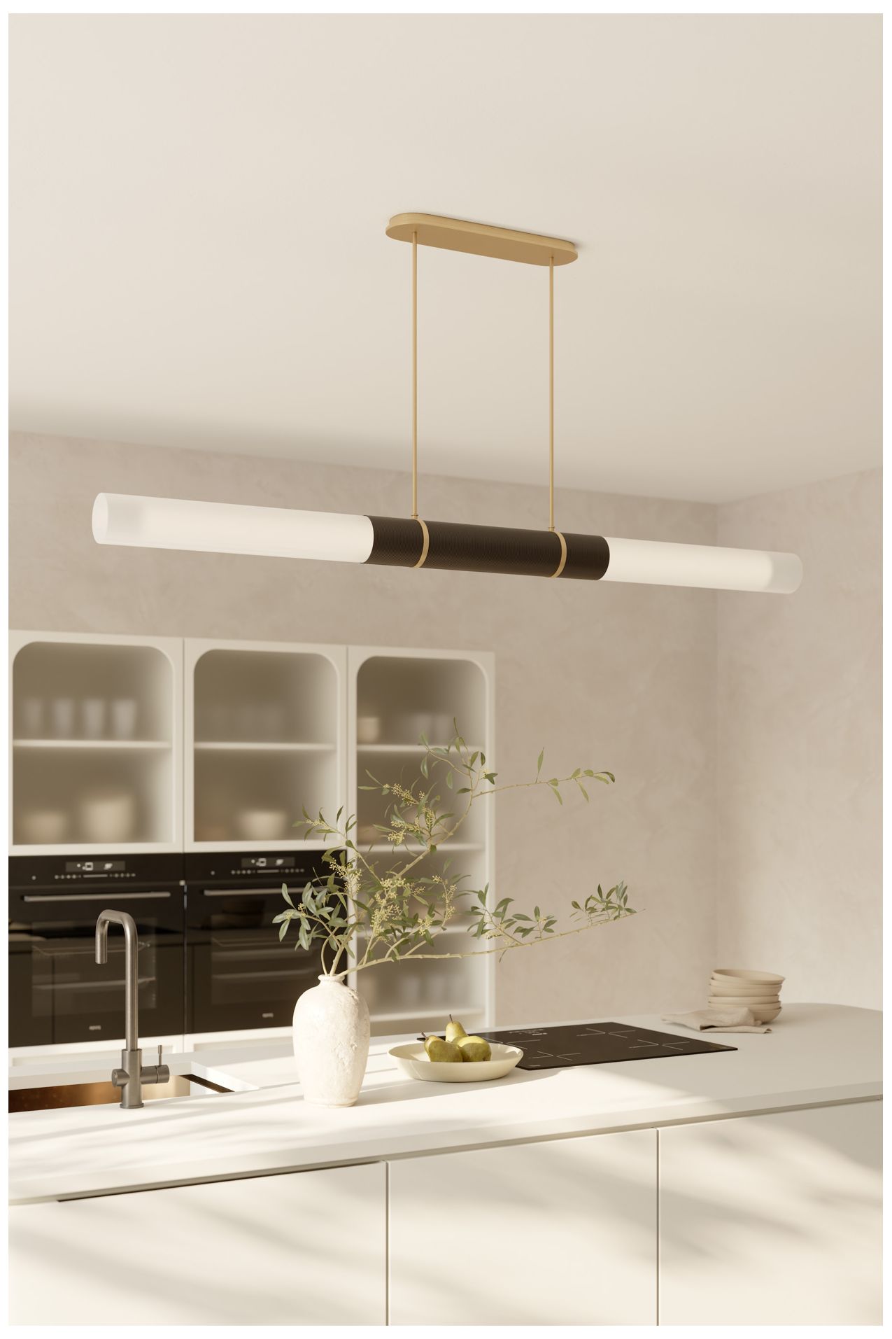 Image 7 Minka Lavery Linthor LED 64-in Legacy Brass and Bronze Linear Chandelier more views