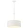 Minka Lavery Lodelle 3-Light 19-in White Pendant with Cotton Rope Shades