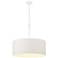Minka Lavery Lodelle 4-Light 24-in White Pendant with Cotton Rope Shades