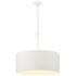 Minka Lavery Lodelle 4-Light 24-in White Pendant with Cotton Rope Shades