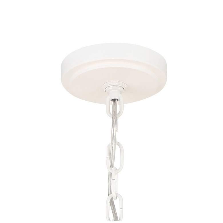 Image 3 Minka Lavery Lodelle 4-Light 24-in White Pendant with Cotton Rope Shades more views