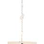 5_Minka Lavery Lodelle 4-Light 24-in White Pendant with Cotton Rope Shades more views