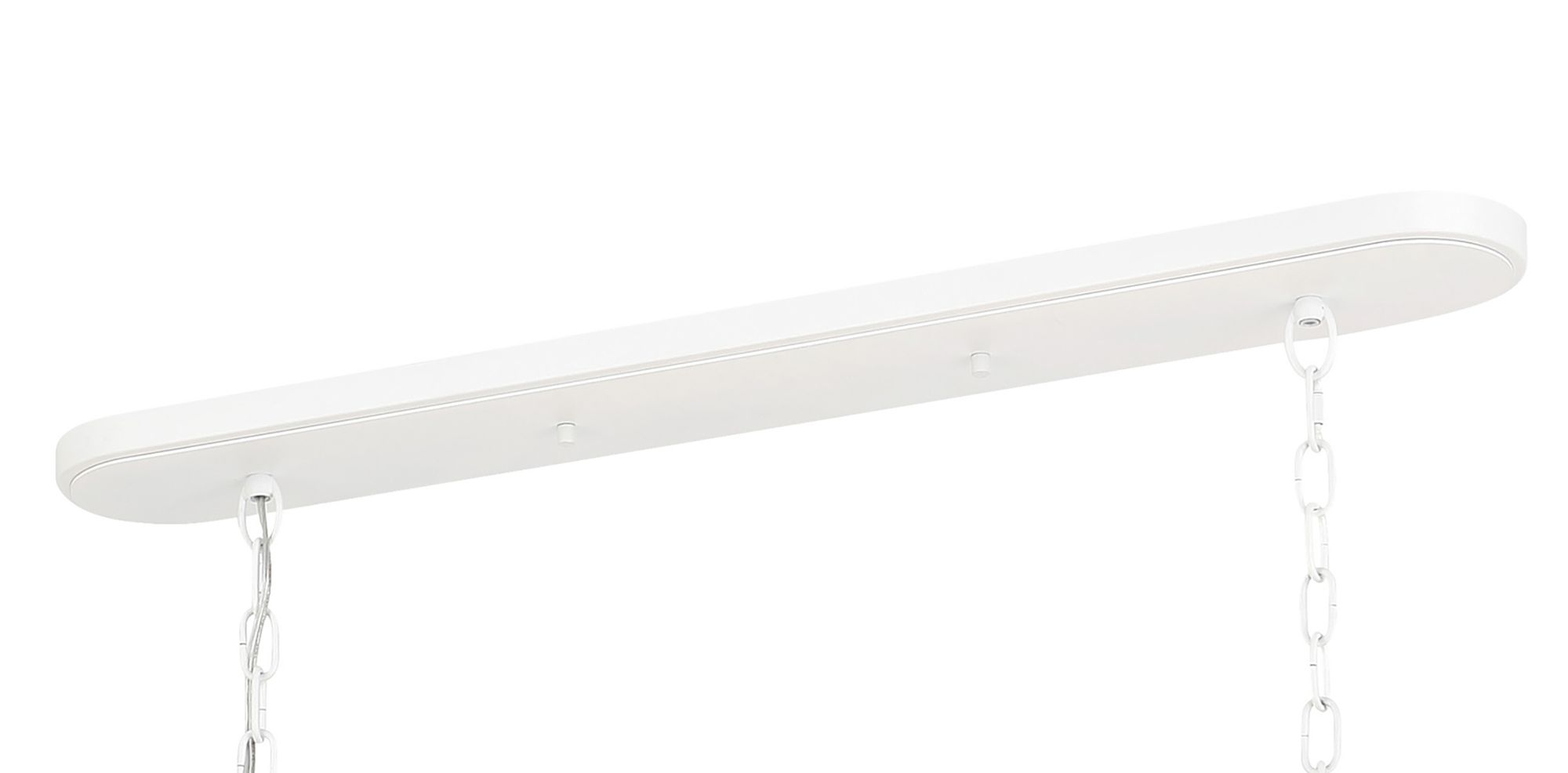 Minka Lavery Lodelle 4-Light 48-in White Linear Chandelier with Rope Shades
