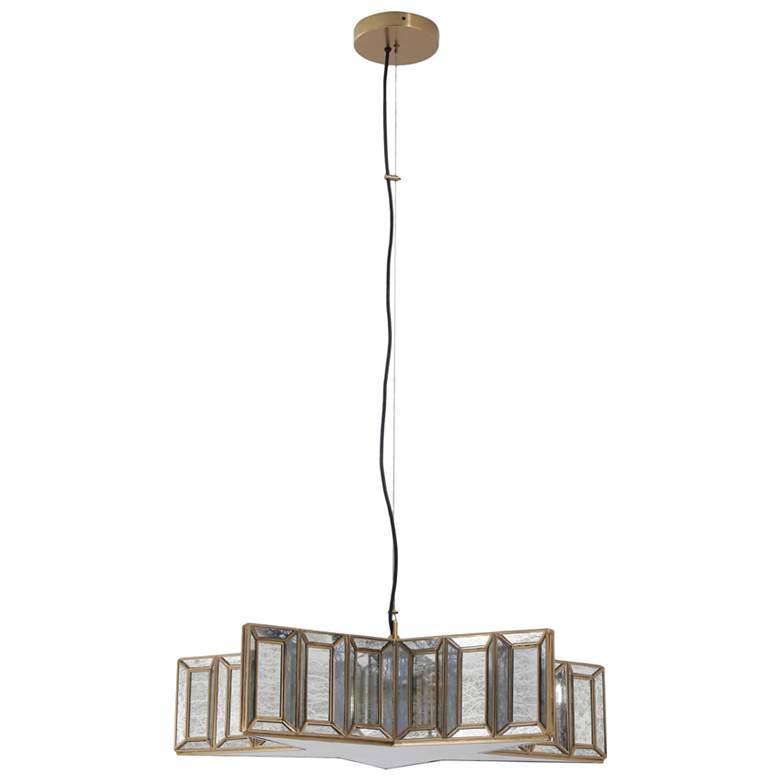 Image 4 Minka Lavery Luce Stellare 5-Light 28.25-in Artisan Brass Pendant more views