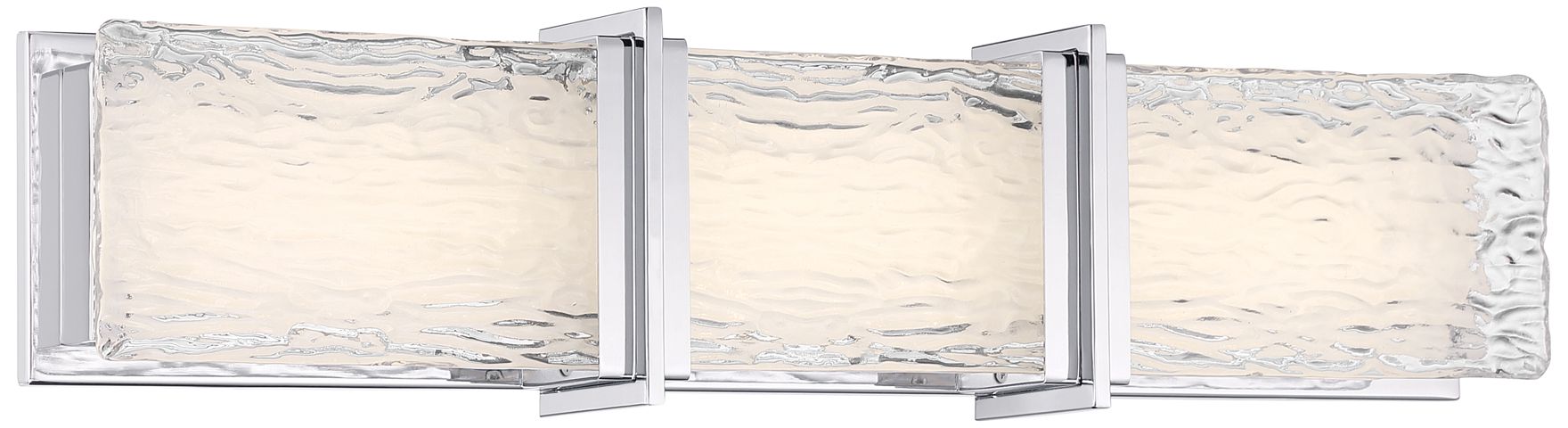 Image 3 Minka Lavery Lumina LED 24.5-in Chrome Vanity Light with Glass Shade more views