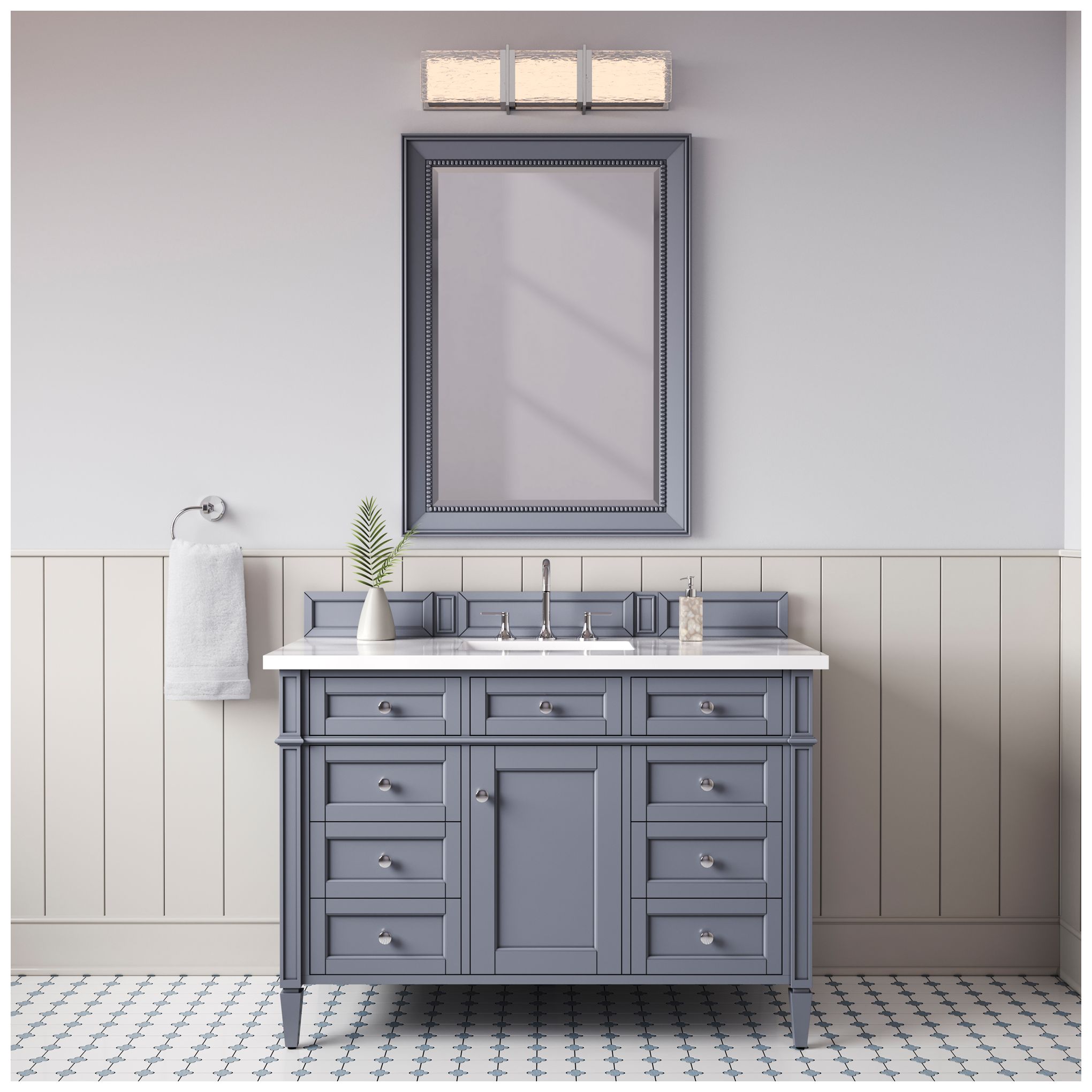 Image 4 Minka Lavery Lumina LED 24.5-in Chrome Vanity Light with Glass Shade more views