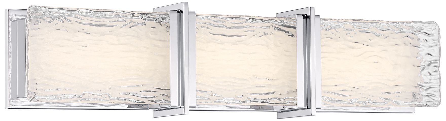 Image 7 Minka Lavery Lumina LED 24.5-in Chrome Vanity Light with Glass Shade more views