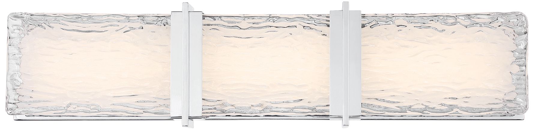 Minka Lavery Lumina LED 24.5-in Chrome Vanity Light with Glass Shade