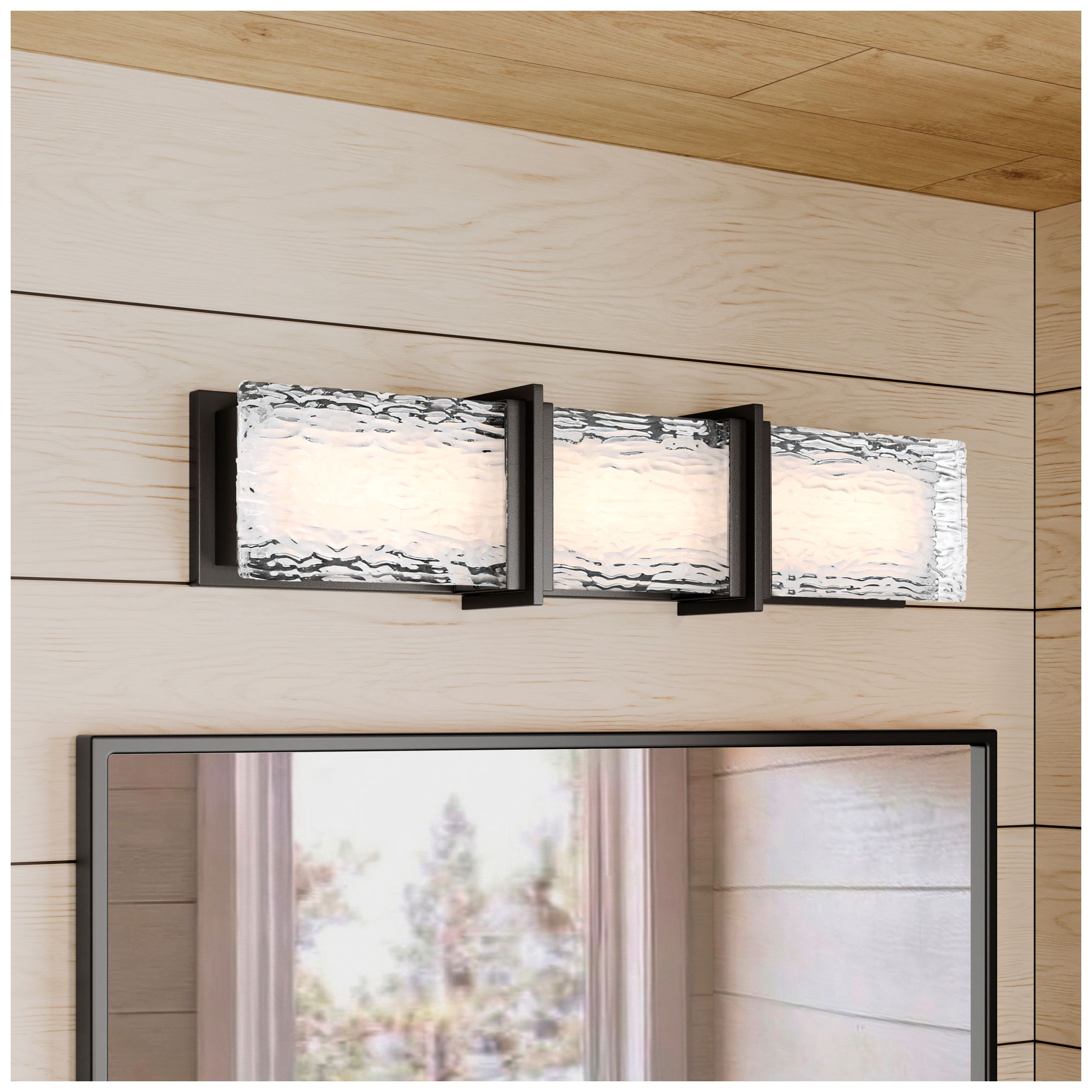 Image 2 Minka Lavery Lumina LED 24.5-in Dark Matte Black Vanity Light with Shade more views