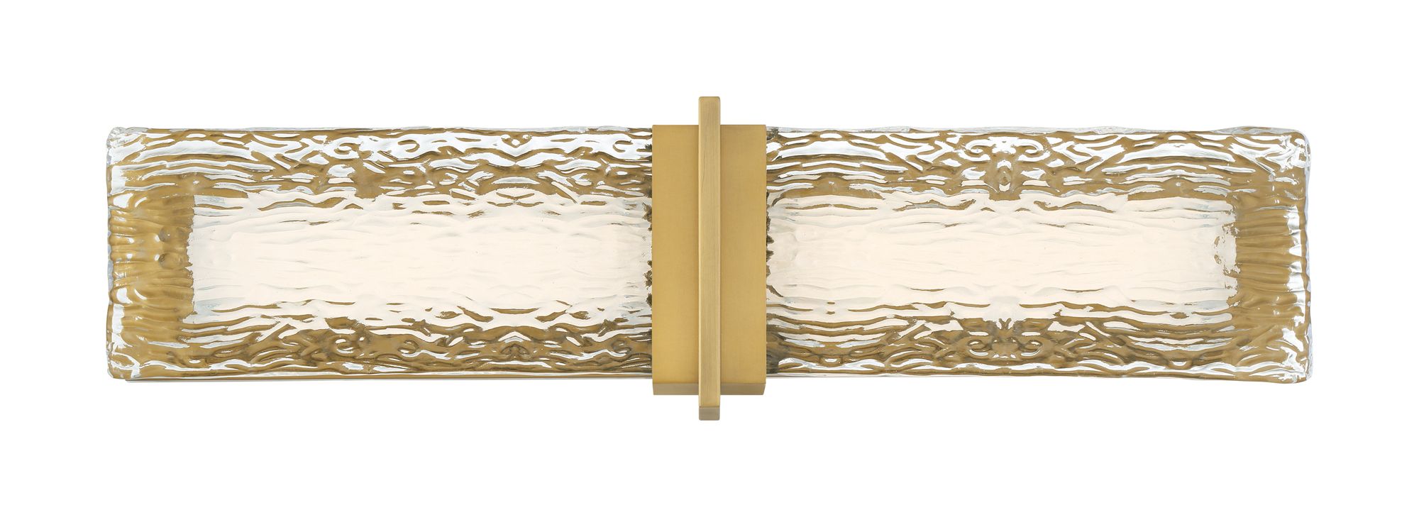 Image 4 Minka Lavery Lumina LED 26-in Legacy Brass Vanity Light with Glass Shade more views