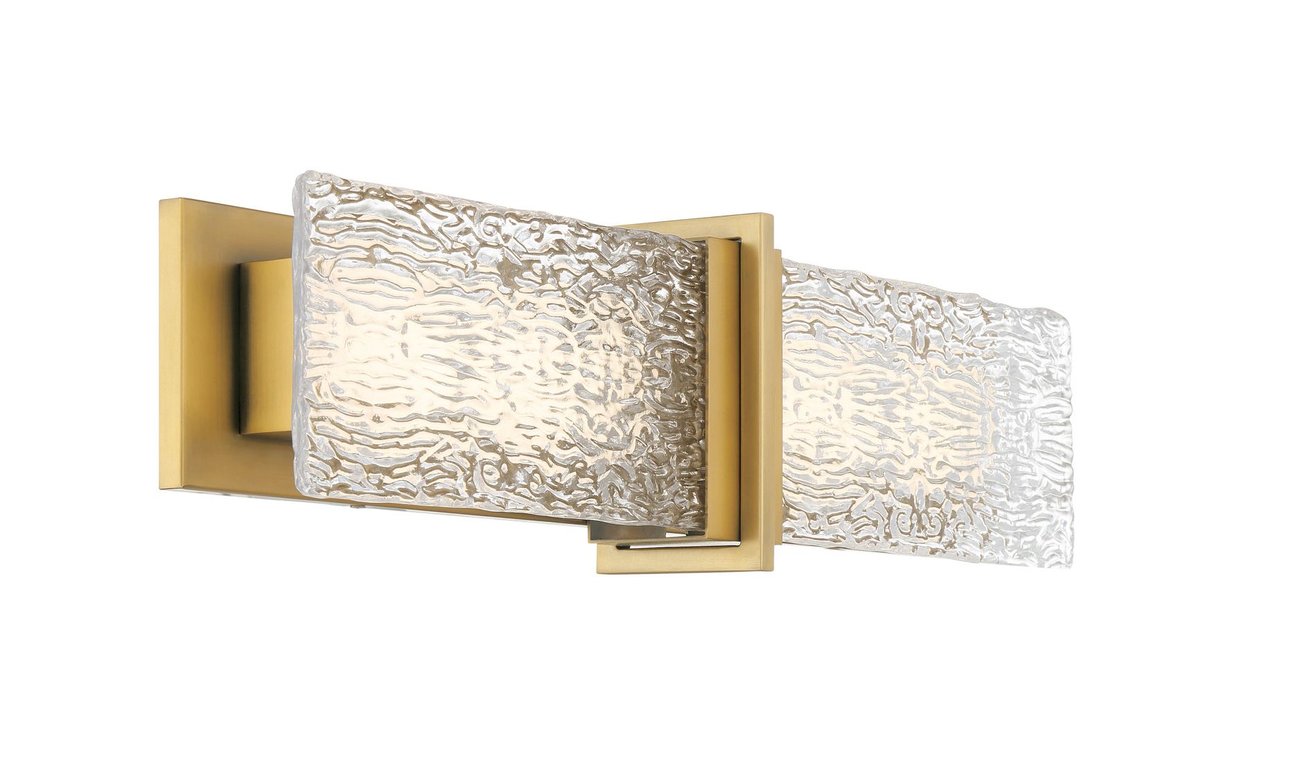 Image 5 Minka Lavery Lumina LED 26-in Legacy Brass Vanity Light with Glass Shade more views
