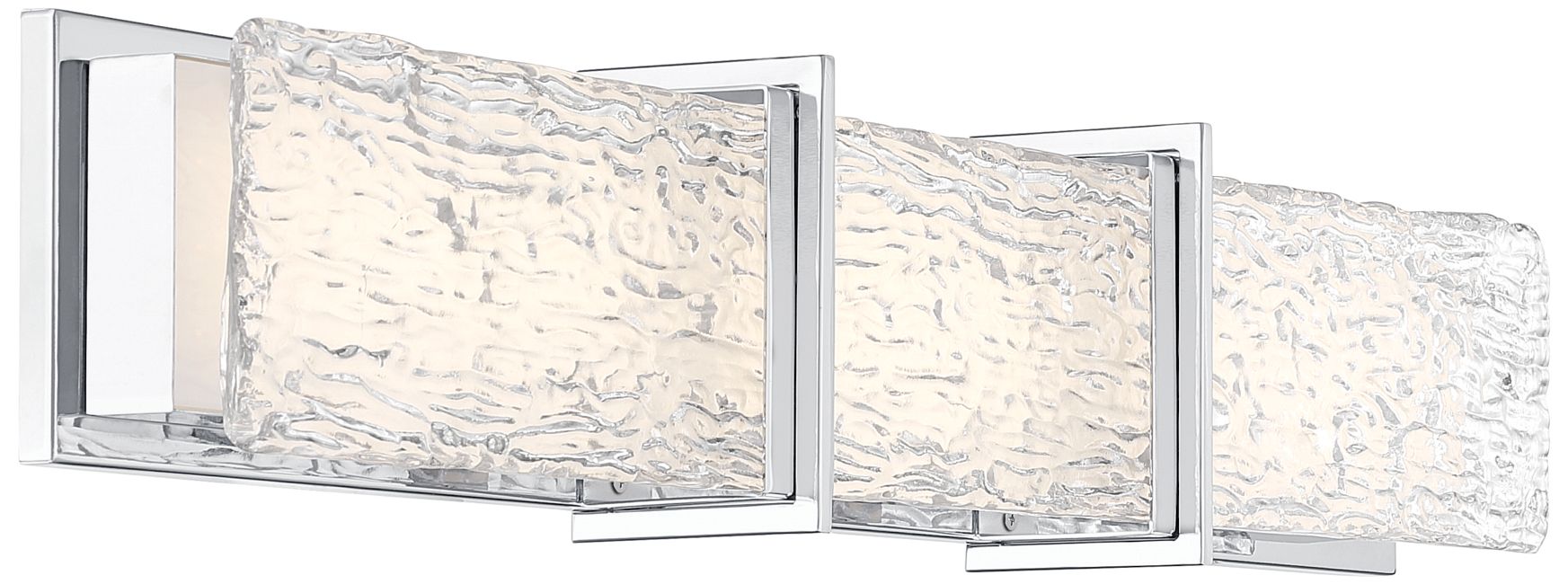 Image 5 Minka Lavery Lumina LED 30.5-in Chrome Vanity Light with Glass Shade more views