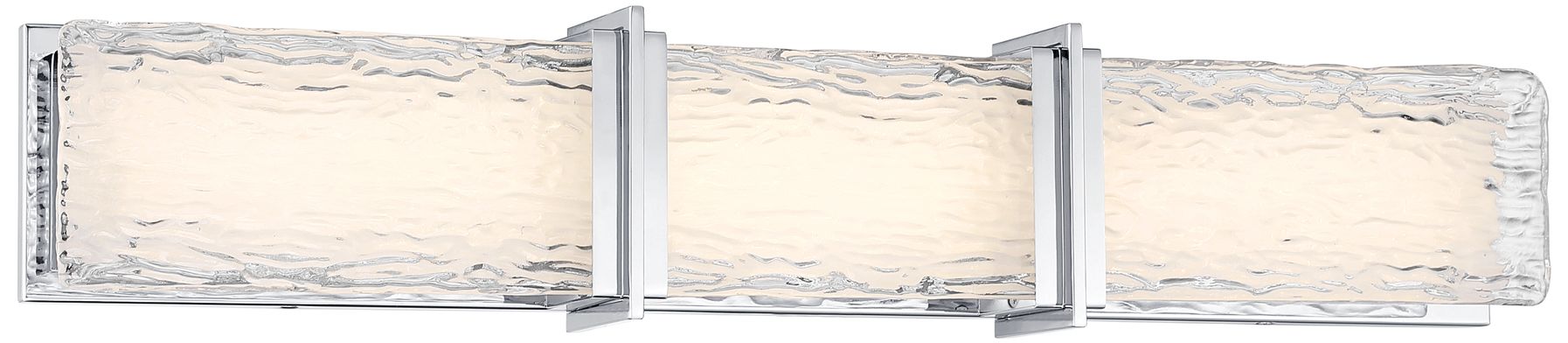 Minka Lavery Lumina LED 30.5-in Chrome Vanity Light with Glass Shade