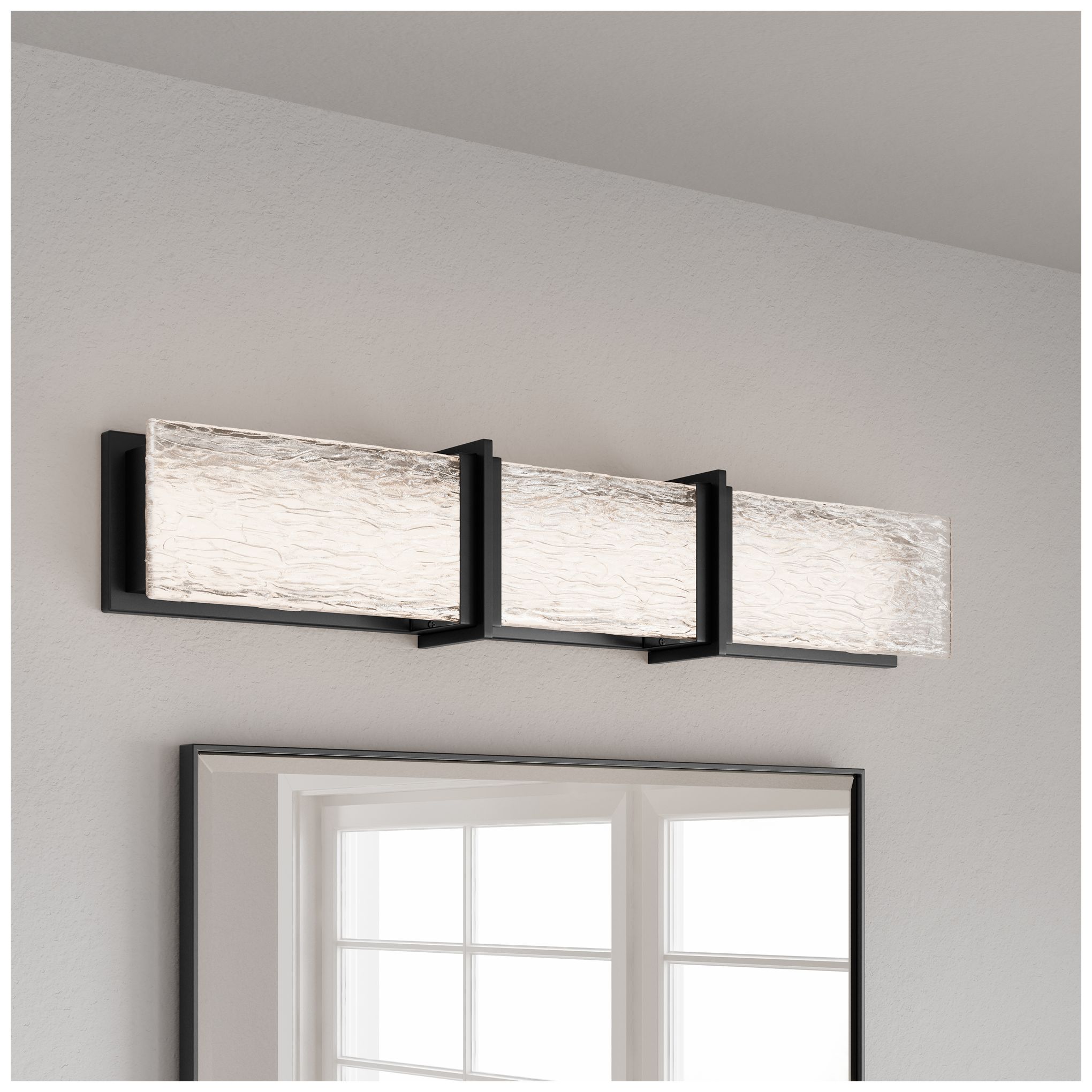 Image 2 Minka Lavery Lumina LED 30.5-in Dark Matte Black Vanity Light with Shade more views