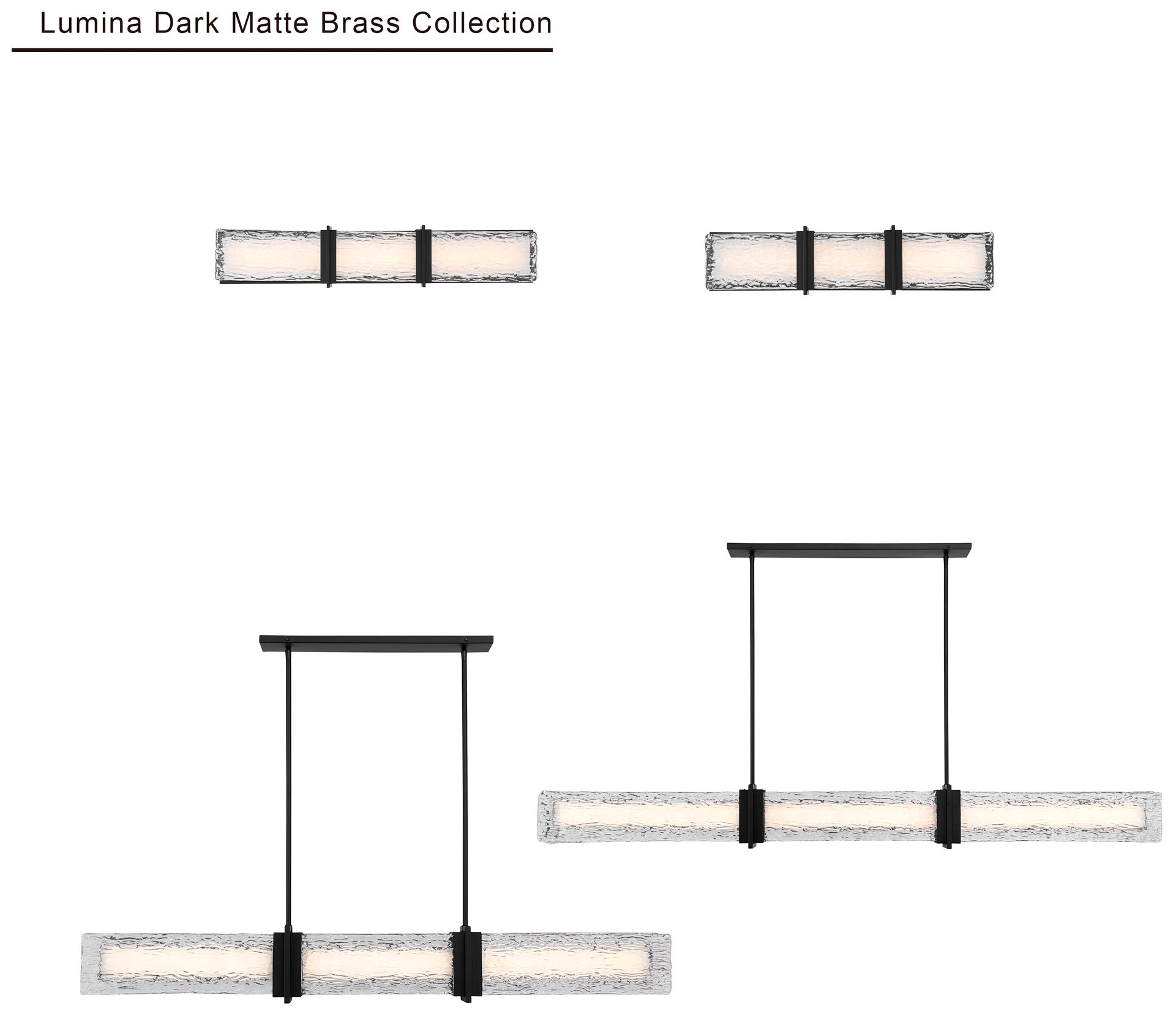 Minka Lavery Lumina LED 30.5-in Dark Matte Black Vanity Light with Shade