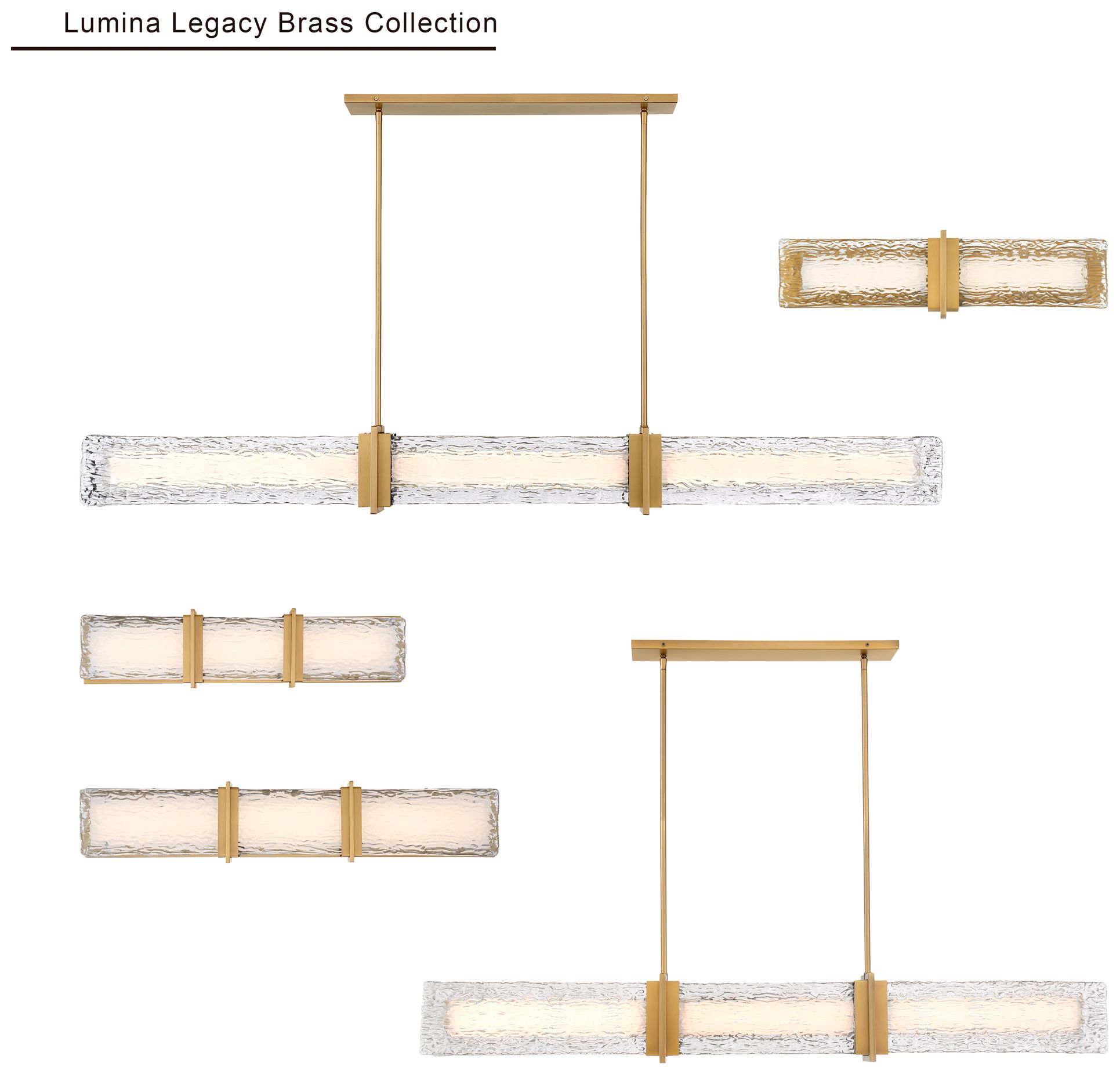 Minka Lavery Lumina LED 30.5-in Legacy Brass Vanity Light with Glass Shade