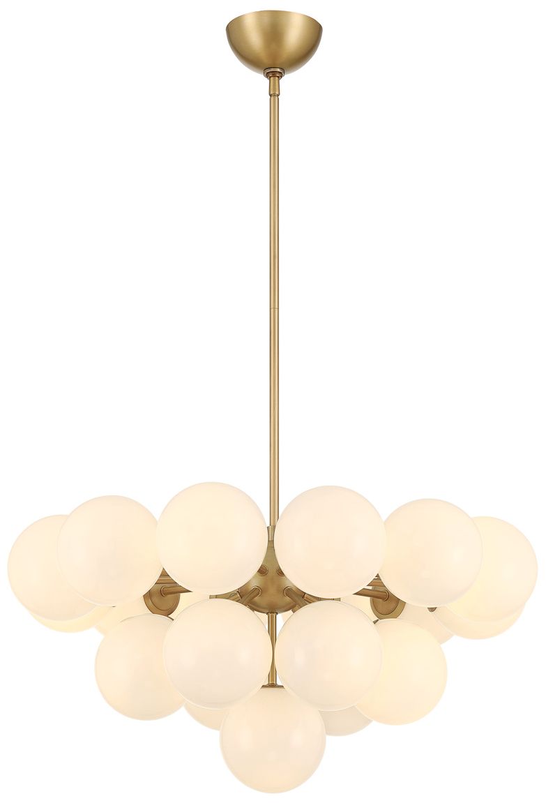Minka Lavery Lunara 19-Light 28-in Brass Convert Chandelier to Semi-Flush