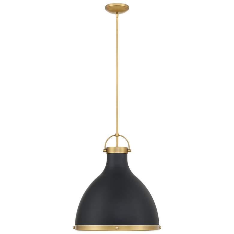 Image 3 Minka Lavery Lynk 1-Light 16.5-in Brass and Black Pending Lighting more views