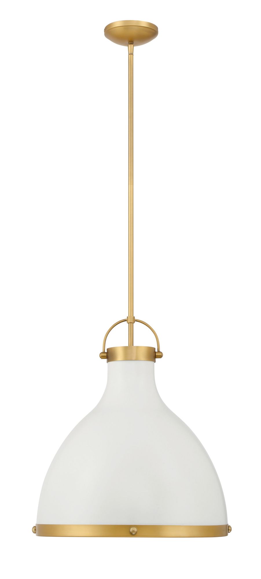 Image 3 Minka Lavery Lynk 1-Light 16.5-in Brass and Cream Pending Lighting more views
