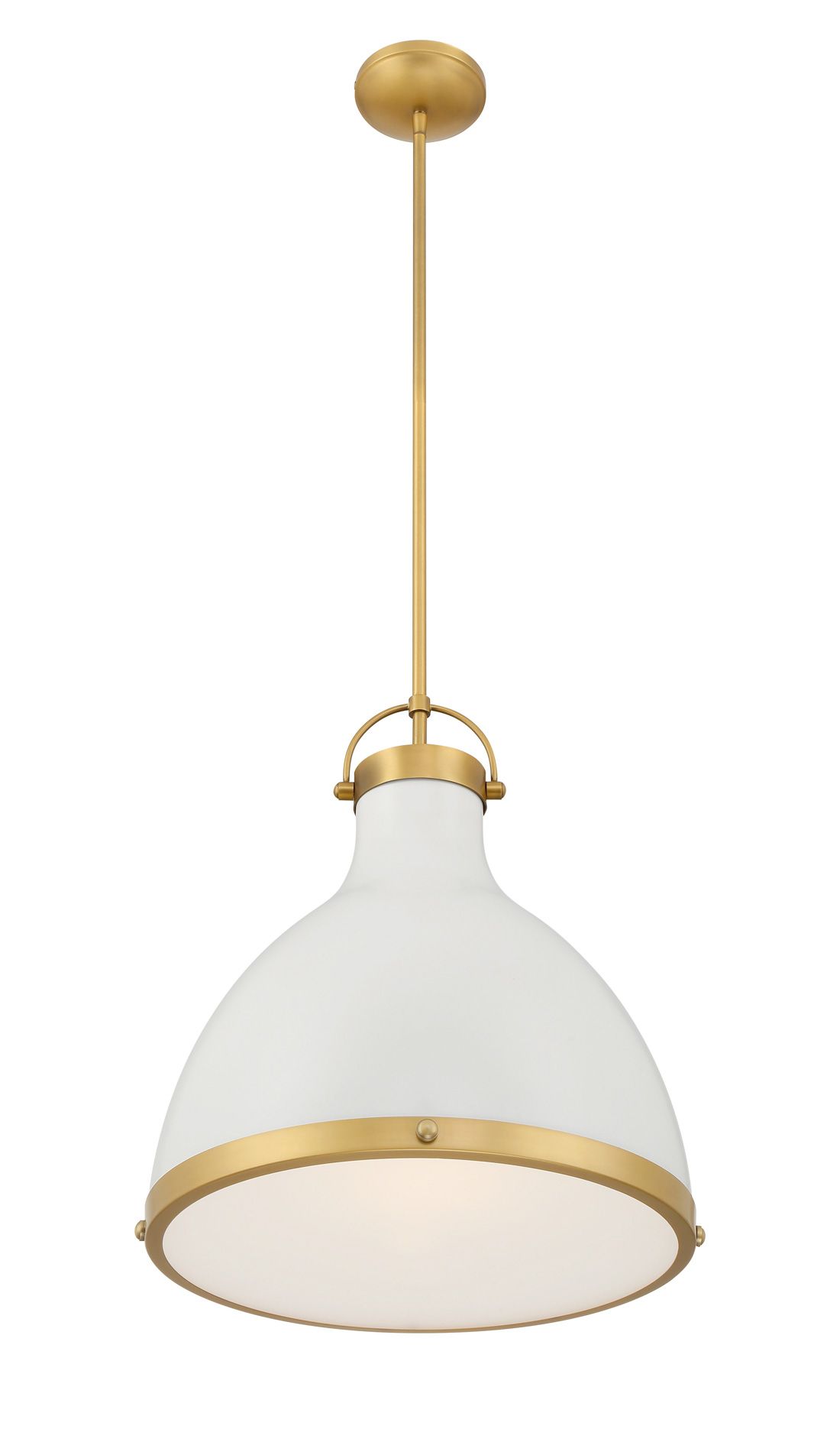 Image 5 Minka Lavery Lynk 1-Light 16.5-in Brass and Cream Pending Lighting more views