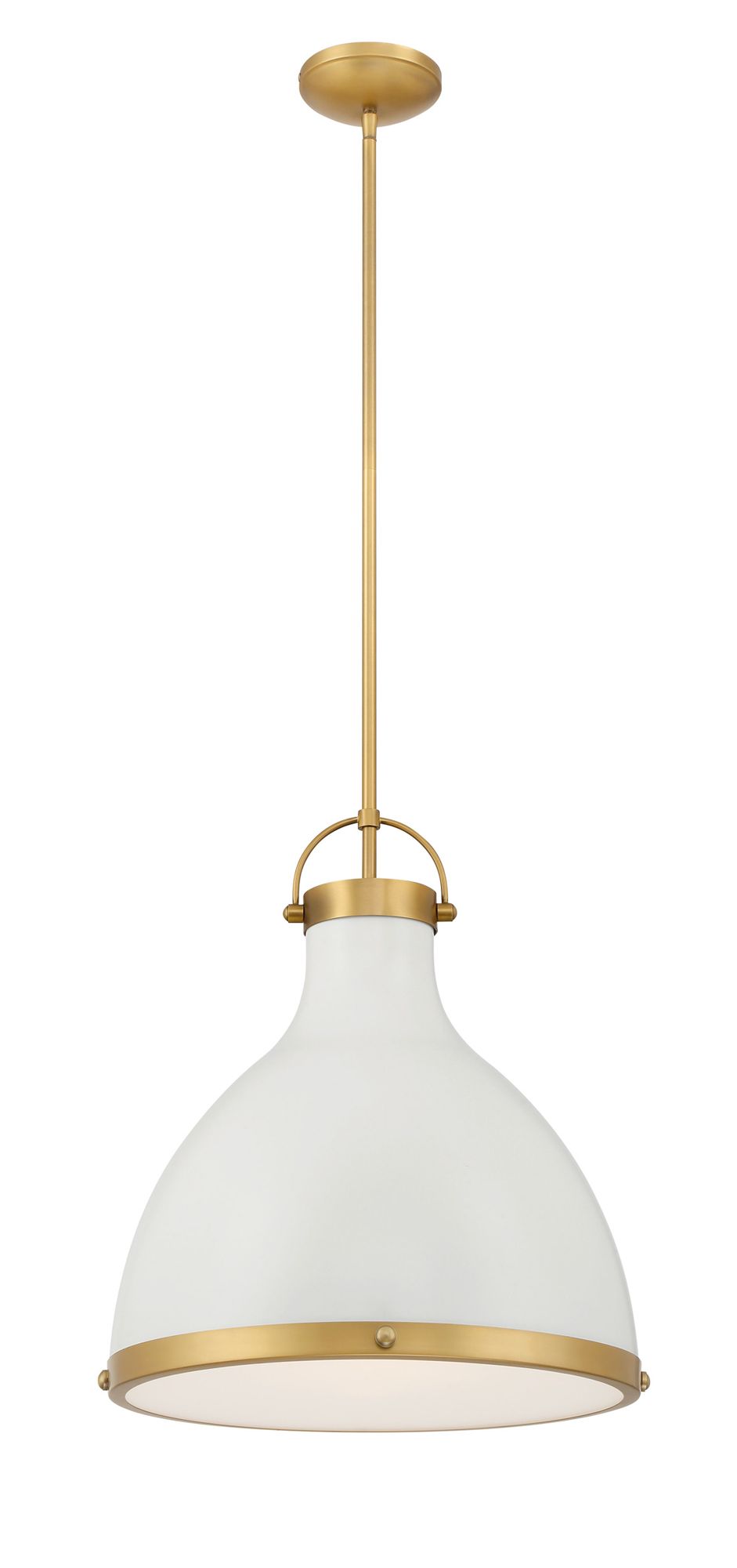 Image 6 Minka Lavery Lynk 1-Light 16.5-in Brass and Cream Pending Lighting more views