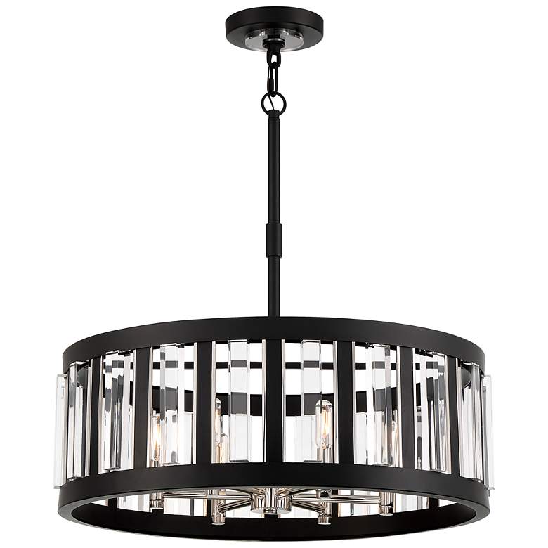 Image 3 Minka-Lavery Majestic Splendor 25.5 inch Wide Coal Finish 6-Light Pendant