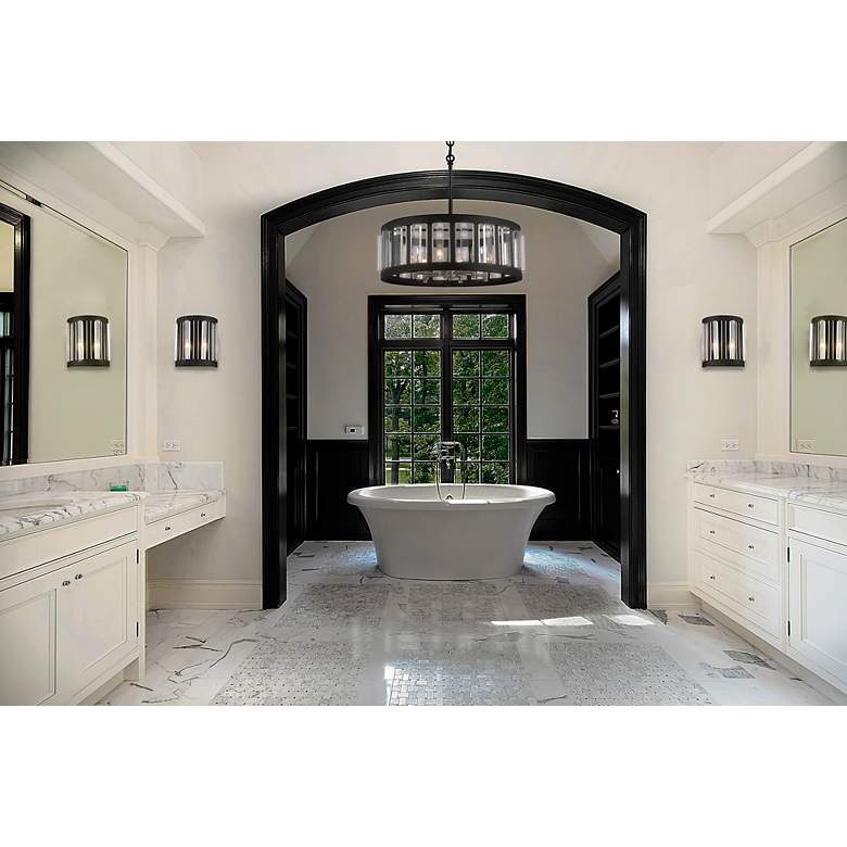 Image 7 Minka-Lavery Majestic Splendor 25.5" Wide Coal Finish 6-Light Pendant more views