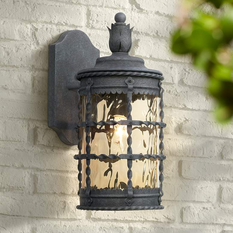 Image 2 Minka Lavery Mallorca Collection 16" High Iron Outdoor Wall Light