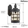Minka Lavery Mallorca Collection 16" High Iron Outdoor Wall Light in scene