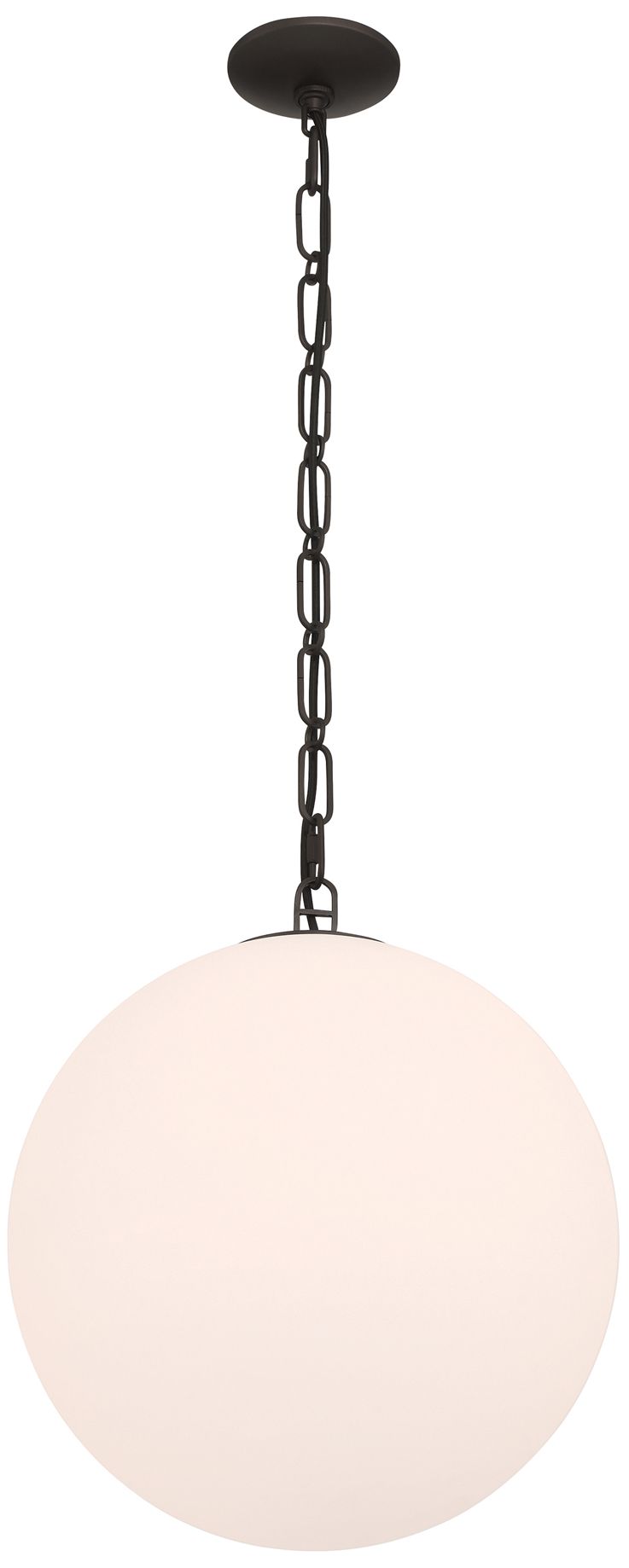 Image 5 Minka Lavery Marbelle 1-Light 15.75-in Dark Bronze Pendant with Glass Shade more views