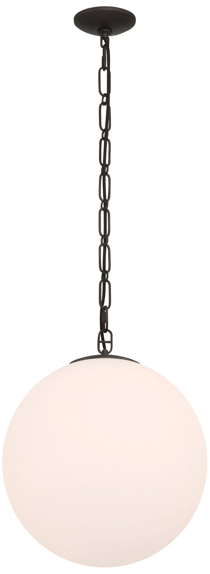 Minka Lavery Marbelle 1-Light 15.75-in Dark Bronze Pendant with Glass Shade