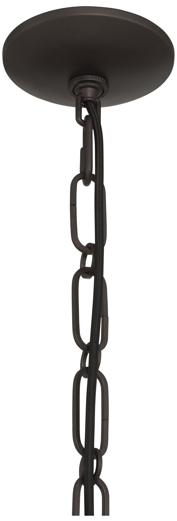 Minka Lavery Marbelle 1-Light 15.75-in Dark Bronze Pendant with Glass Shade