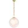 Thumbnail2 of Minka Lavery Marbelle 1-Light 15.75-in Legacy Brass Indoor Pending Lighting more views