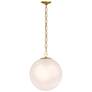 Thumbnail3 of Minka Lavery Marbelle 1-Light 15.75-in Legacy Brass Indoor Pending Lighting more views