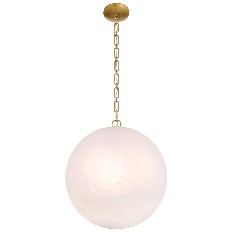 Image 6 Minka Lavery Marbelle 1-Light 15.75-in Legacy Brass Indoor Pending Lighting more views