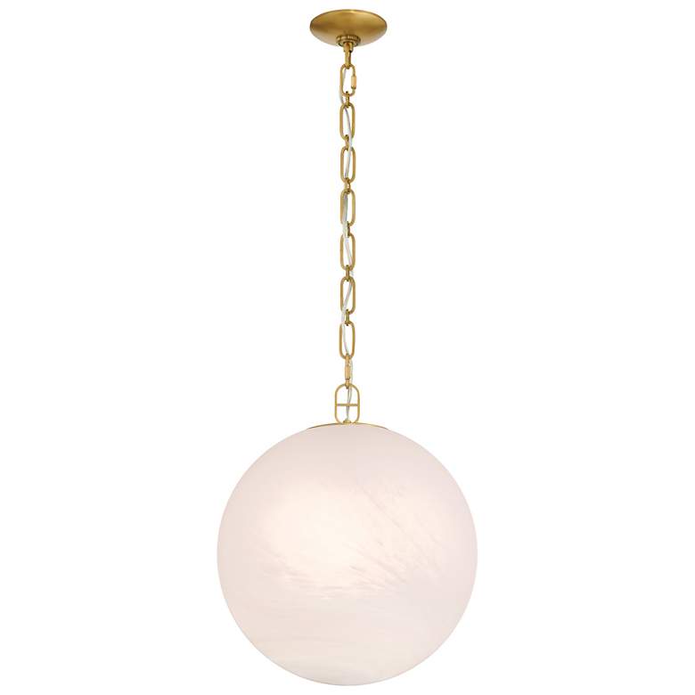 Image 7 Minka Lavery Marbelle 1-Light 15.75-in Legacy Brass Indoor Pending Lighting more views
