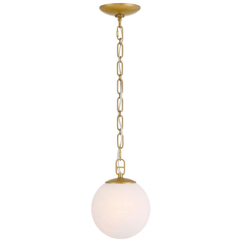 Image 2 Minka Lavery Marbelle 1-Light 7.25-in Legacy Brass Indoor Pending Lighting more views