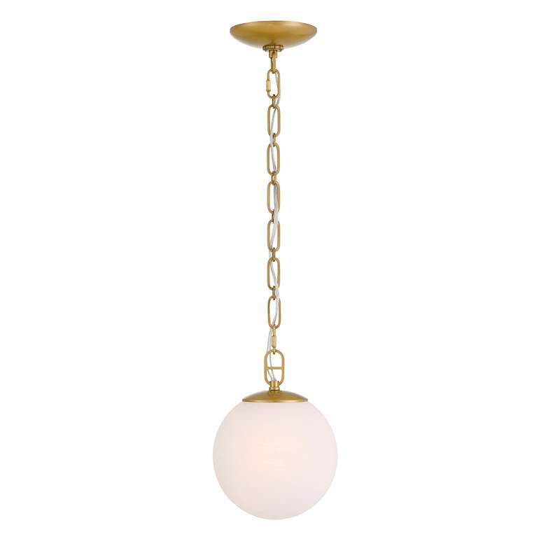Image 3 Minka Lavery Marbelle 1-Light 7.25-in Legacy Brass Indoor Pending Lighting more views